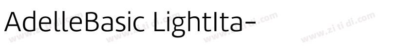 AdelleBasic LightIta字体转换